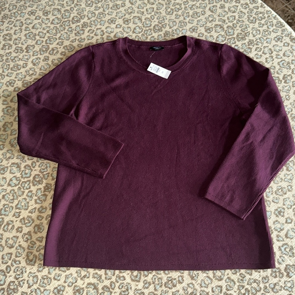 NWT TALBOTS Ribbed Sweater 2X